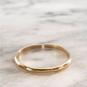 Gold Half Round Maple & J